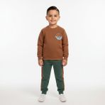 İlo Ilo Erkek Çocuk Eşofman Takım 2-5 Yaş - 4 Yaş - Kahverengi - Yeşil