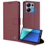 iLovecover Redmi Note 13 Pro 4G için cep telefonu kılıfı, birinci sınıf kalite deri kılıf | katlanır stand | para ve kart tutucu kılıflar, şarap kırmızısı
