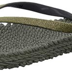 ILSE JACOBSEN HORNBÆK Cheerful01 Parıltılı Kadın Parmak Arası Terlik Yeşil Size: 40 EU