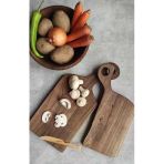İlya Woodart İkili Kesme Tahtası, Ahşap Kesme Tahtası, Sunum Tahtası, Ceviz Ağacı Kesme ve Sunum Tahtası
