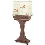 Imac Camılla Kahve-Gold 50x30x56-127 cm Ayaklı Kuş Kafesi