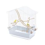 Imac Elettra New Mavi-Beyaz 67x42.5x58.5 cm Kuş Kafesi