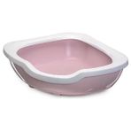 Imac Fred 50x65x15.5 cm Köşe Pembe Açık Kedi Tuvaleti