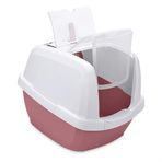 Imac Maddy Kapalı Kedi Tuvaleti Pembe/Beyaz 65X47,5X47,5Cm