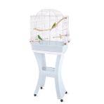 Imac Matilde Mavi-Gümüş 58x38x71-143 cm Ayaklı Kuş Kafesi