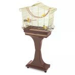 Imac Sofia Kahve-Gold 62.5x33x61-132 cm Ayaklı Kuş Kafesi