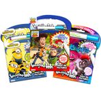 Imagine Ink Boyama Kitabı Süper Set ~ 3 Adet Karışıklık Yok Sihirli Mürekkep Aktivite Kitapları Troller, Minyonlar ve Oyuncak Hikayesi (Boyama Kitapları Parti Malzemeleri)