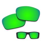 iMaiDein Oakley Yakıt Hücresi için Polarize Lens Yedek Yeşil Aynalı%100 UV Koruması