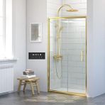 İmaj Banyo İmaj Gold İki Duvar Arası 1 Sabit 1 Sürgü Duşakabin158 - H:190 Cm Altın