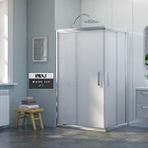 İmaj Banyo İmaj Mode Ice Dikdörtgen Duşakabin A-7 90*120 H190 Gümüş