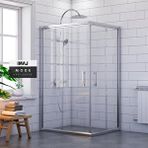 İmaj Banyo Mode Dikdörtgen Duşakabin 90*120 Cm H:190 Cm Gümüş