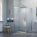 İmaj Banyo Mode İce A-16 Sabit Panelli Dikdörtgen Duşakabin 90x120 Cm H:190 Gümüş