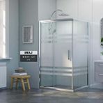 İmaj Banyo Mode İce A-5 Sabit Panelli Dikdörtgen Duşakabin 90x150 Cm H:190 Gümüş