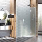 İmaj Banyo Mode Lüx Menteşeli İki Duvar Arası 2 Sabit 1 Açılır Duşakabin 174 H195 Gümüş
