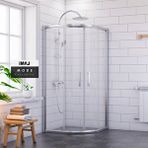 İmaj Banyo Mode Oval Duşakabin 100*100 H190 Gümüş