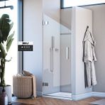 İmaj Banyo Mode Premium Menteşeli Sistem Tek Kapı Duşakabin 83 H195 Gümüş