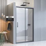 İmaj Banyo Noa İki Duvar Arası 1 Sabit 1 Sürgü Duşakabin 152 - H:190 Cm Siyah