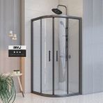 İmaj Banyo Noa Oval Duşakabin 90*120 H190 Siyah