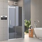 İmaj Banyo Pro Methis İki Duvar Arası 1 Sabit 1 Sürgü Duşakabin 136 Cm Gümüş