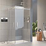 İmaj Banyo Pro Mode Dikdörtgen Duşakabin 100x120 H:195 - 6mm Gümüş