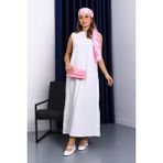İmaj Butik Ekru Sıfır Kol Penye Tesettür Içlik Elbise - 38 - 40