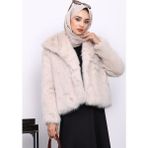 İmaj Butik Taş Astarlı Kısa Kürk Kaban - 42