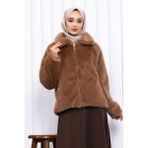 İmaj Butik Vizon Kısa Kürk Mont - 42