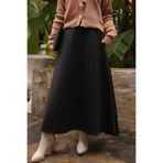 İmajButik Siyah Bel Lastikli Scuba Puf Etek