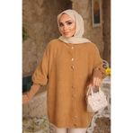 İmajButik Vizon Dik Yaka Angora Yumoş Hırka