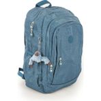 İmaks 571 Krinkıl / Klinkır Su Geçirmez Hafif Çok Gözlü Spor, Seyahat, Okul, Laptop Sırt Çantası Mavi 9-1D - 32*48*15