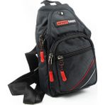 İmaks Küçük Boy Çokgözlü Günlük Çapraz Göğüs El ve Omuz Çantası Unisex Body Bag Siyah Kırmızı 955 - Siyah - Kırmızı