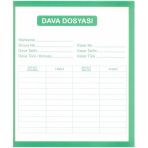 İmalat Avukat Soruşturma Ceza Dava Icra Dosyası Yeşil-Beyaz 1. Kalite 100'Lik Paket
