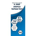 İmam-Hatip Liseleri 9. Sınıf Arapça Yaprak Test: 746 Soru - 51 Adet Test