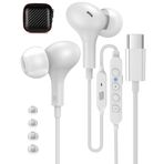 iMangoo USB C kulaklıklar karaoke kulaklıkları için iPhone 15 için Samsung A55 A35 A54 A34 S24,In Ear Kopfhörer USB C Anschluss Magnetische USB C Headset Typ C Kopfhörer için Tiktok, yayın, kayıt, YouTube