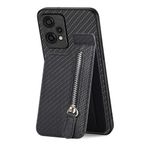 IMEIKONST Honor 200 Lite için Cüzdan Kılıf, Deri Manyetik Kapaklı Kart Tutucu Yuvaları Fermuarlı Cep Destek Çubuğu Arka Kapak İnce Silikon Dayanıklı Cilt Darbeye Dayanıklı Honor 200 Lite için Siyah