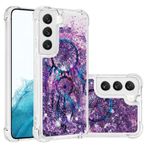 IMEIKONST Samsung Galaxy S23 Parlak Kılıf, Sıvı Quicksand Şeffaf Pullu İnce Kız Yumuşak TPU Tampon Silikon Darbeye Dayanıklı Kılıf Samsung S23 için Bling Dream Campanula YB