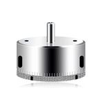 iMeistek 2-9/16 inç (65 mm) Elmas Matkap Ucu, Cam, Mermer, Granit Seramik, Fayans, Porselen için Çelik Elmas Kaplamalı Delik Testere Matkap Ucu Delme Aleti