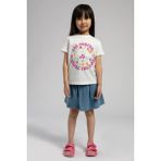 Imelda Kız Çocuk T-Shirt Ekru - 8
