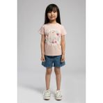 Imelda Kız Çocuk T-Shirt Pudra - 10