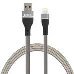 Imeng 3.1 A Ml108 Gri USB A To Lightning Örgülü Data ve Hızlı Şarj Kablosu