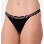 Imer Bayan Modal İnce Tül Çizgili Lastik Slip Bikini Külot 4274