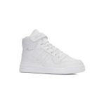 İmerShoes Günlük Kız Erkek Çocuk Beyaz Sneaker Cırtlı Lastik Bağcıklı Şerit Desen Spor Ayakkabı 105