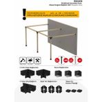 Imetal Özgür Duvardan 85 x 85'den 100 x 100 Mm'ye Kadar Ahşaplar Için Iki Bölümlü Pergola Bağlantı Seti