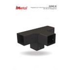 Imetal Sarar 85 x 85 mm Ahşaplar Için 4 Yollu Orta Bağlantısı