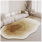 İmitasyon Kaşmir Parça Halı, Yatak Odası ve Oturma Odası için Yumuşak Düzensiz Şekilli Büyük Halı, Modern 200x300 cm Ev Dekoru, Rahat Zemin Paspası, Şık ve Dayanıklı
