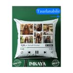 imkaya Tasarlanabilir 40x40 Yastık 1.Kalite Boncuk Silikon İle Doludur / Sevgili Arkadaş Hediyesi / Hediye