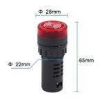 İmpact 22 mm LED Işıklı Buzzer - 24 V / AC & DC