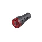 Impact Kırmızı Led Işıklı Buzzer - 24v Ac & Dc