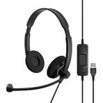 Impact SC 60 USB ML – Profesyonel kablolu kulaklık, birleşik iletişim için, gürültü azaltıcı mikrofon, EPOS Voice, USB bağlantısı, rahat tasarım, ofis kullanımı için ideal