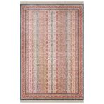 Imperial Luxe Il006r Koyu Mavi Kırmızı Halı Çerçeve Klasik Desen 100 Tarak Bambu Viskon İpek Serisi 200 X 290 Mavı